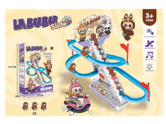 B/O Track Stair Climbing Labubu W/L_M toys