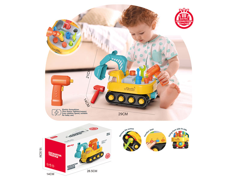 B/O Diy Construction Truck toys