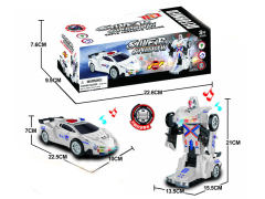 B/O universal Transforms Police Car W/L_M toys