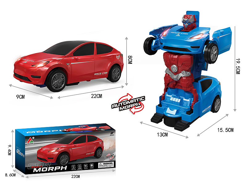 B/O Spray Transforms Car(2C) toys