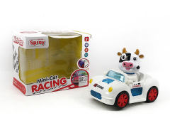 奶牛电动万向跑车带灯光/音乐