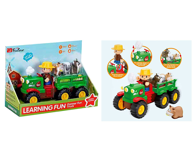B/O Farmer's Car W/L_M toys