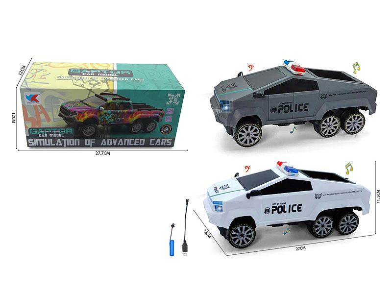 1:16 B/O universal Police Car W/L_M(2C) toys