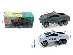1:16 B/O universal Police Car W/L_M(2C) toys