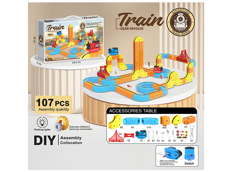 Electric Gear Revolve Track W/L toys