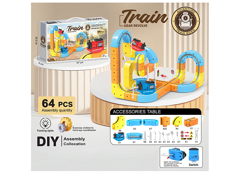 Electric Gear Revolve Track W/L toys