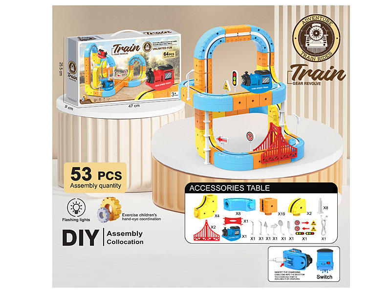 Electric Gear Revolve Track W/L toys