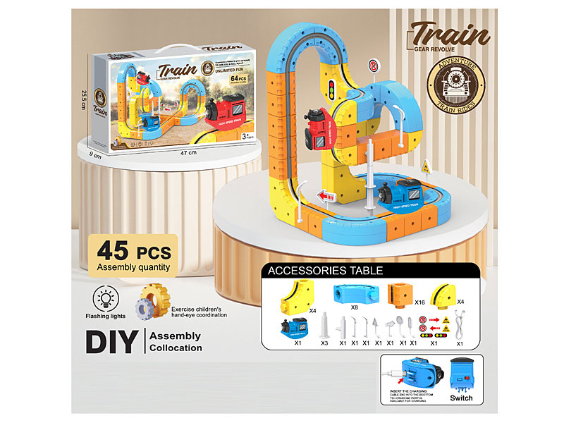 Electric Gear Revolve Track W/L toys