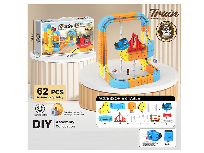 Electric Gear Revolve Track W/L toys
