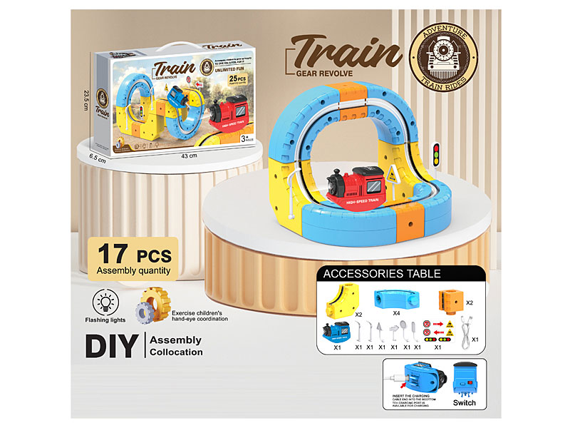 Electric Gear Revolve Track W/L toys