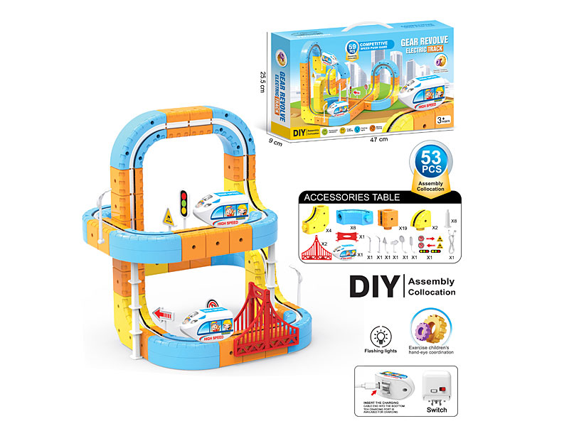 Electric Gear Revolve Track W/L toys