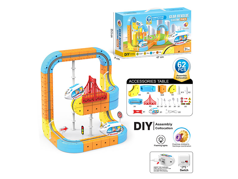 Electric Gear Revolve Track W/L toys