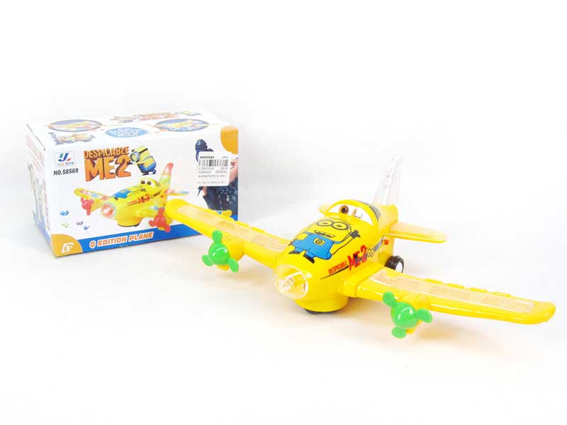 B/O Cartoon Plane W/L_M toys