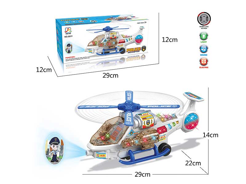 B/O universal Projective Helicopter W/L_M toys
