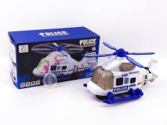 电动万向喷雾警察直升机带灯光音乐