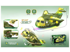 电动特技旋转军事大飞机带灯光声音