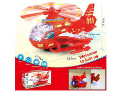 电动万向消防直升机带灯光音乐