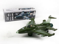 电动万向飞机带彩灯/音乐(2色)