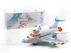 电动万向飞机带彩灯/音乐(2色)