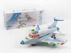 移印电动万向飞机带彩灯/音乐(2色)