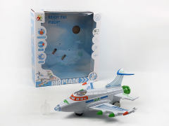 电动万向飞机带彩灯/音乐(2色)