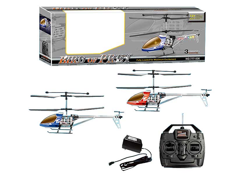 R/C Alloy Helicopter 3 Ways W/Charger (Gyro) toys