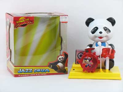B/O Play The Drum Panda W/L_M toys