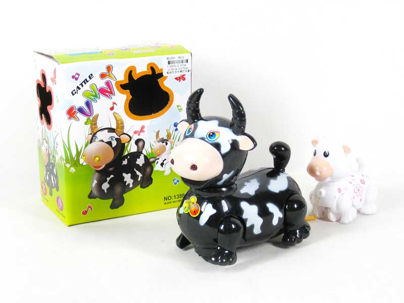B/O Bump & go Cow W/L_M toys
