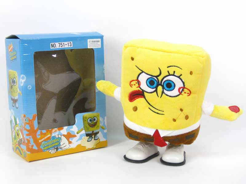 B/O Walk Sponge Kanciastoporty W/M toys