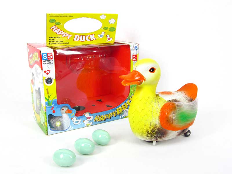 B/O Lay an Egg Duck W/L_M toys