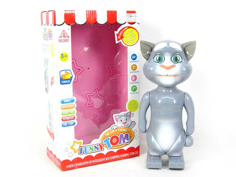 B/O Touch Cat W/L_M toys