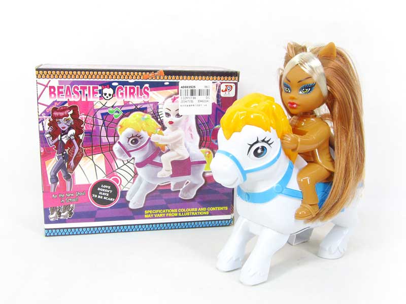 B/O Horse W/L_M(4C) toys