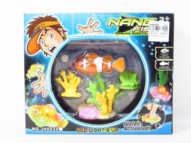 B/O Fish Set W/L toys
