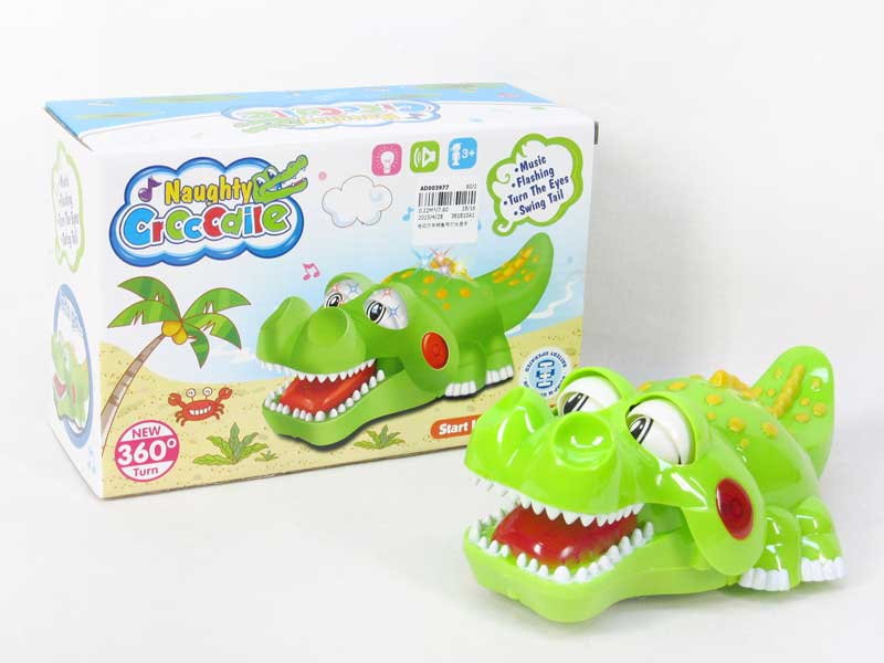 B/O universal Crocodile W/L_M toys