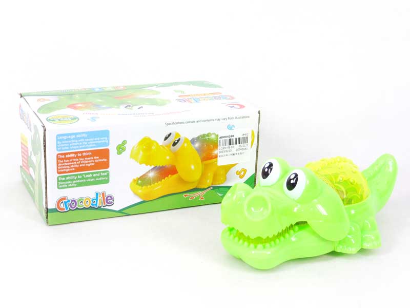 B/O Crocodile W/L(3C) toys