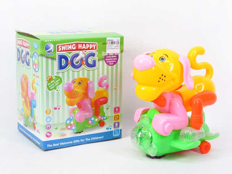 B/O Swing Happy Dog W/L_M toys