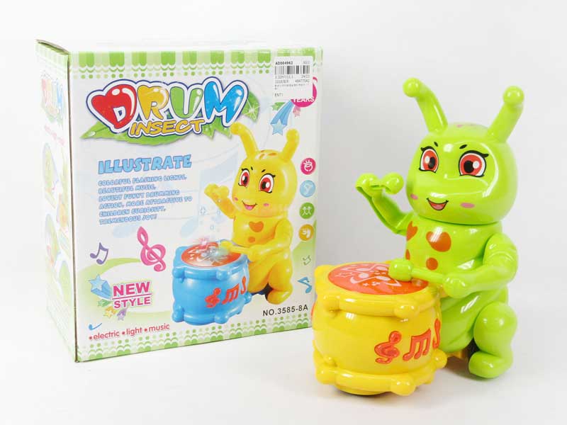 B/O Play The Drum Insect W/L_M(2C) toys