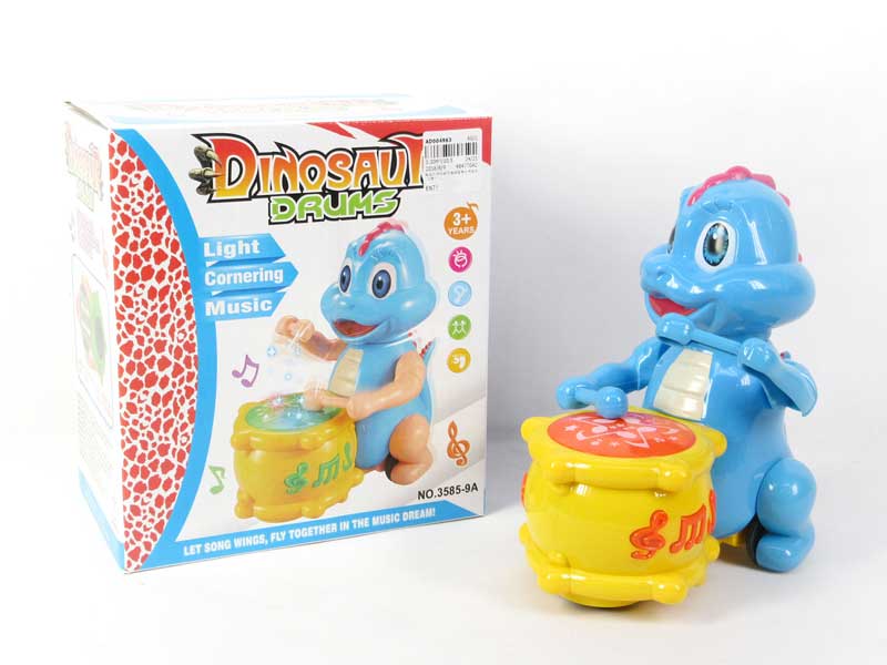 B/O Play The Drum Dinosaur W/L_M(2C) toys