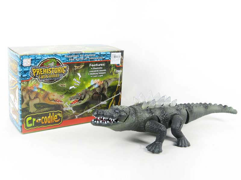 B/O Crocodile W/L_S toys