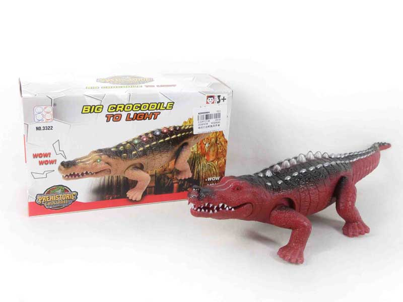 B/O Crocodile W/L_S toys