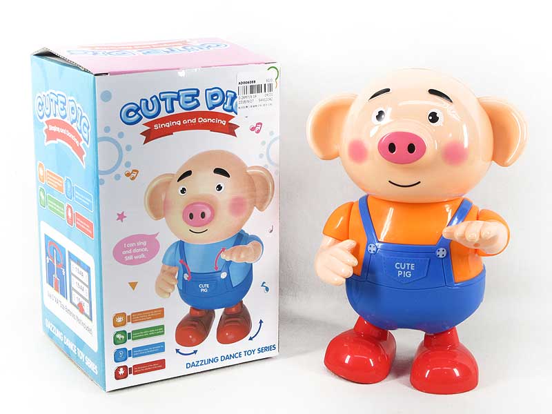 B/O Dance Pig W/L_M(2C) toys