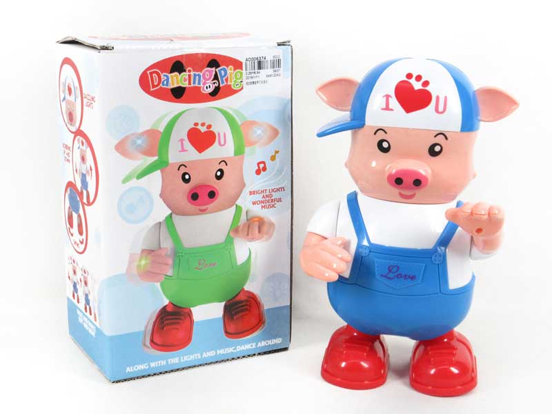 B/O Danceing Pig W/L_M toys