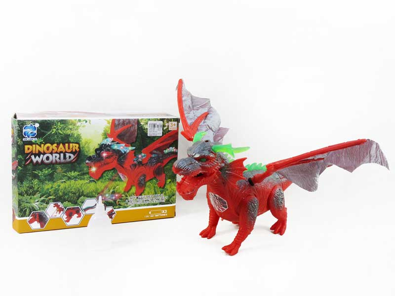 B/O Spray Fire Dragon W/L_S toys