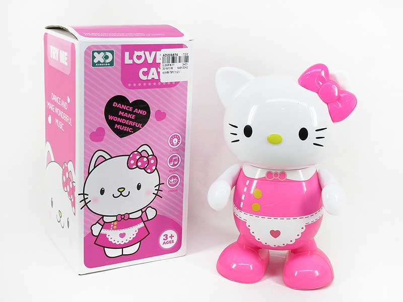 B/O Dancing KT Cat W/L_M toys