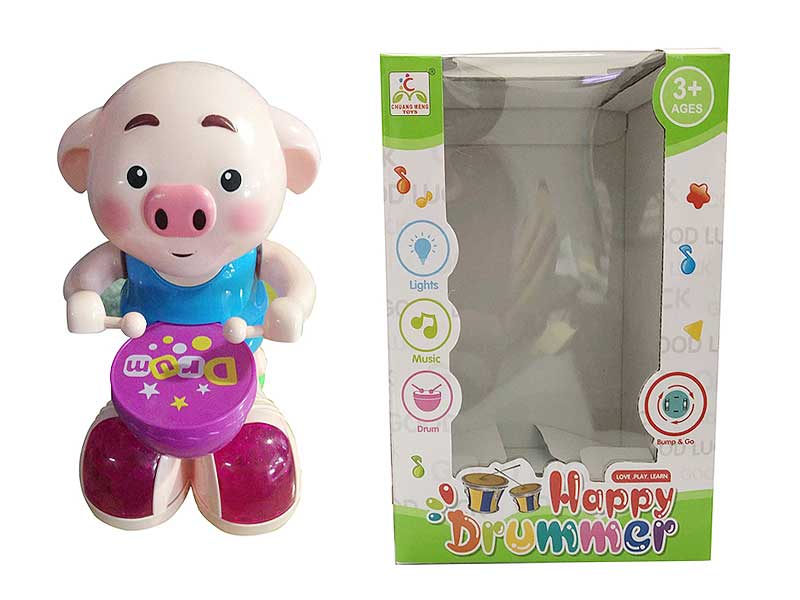 B/O universal PlayThe Drum Pig toys