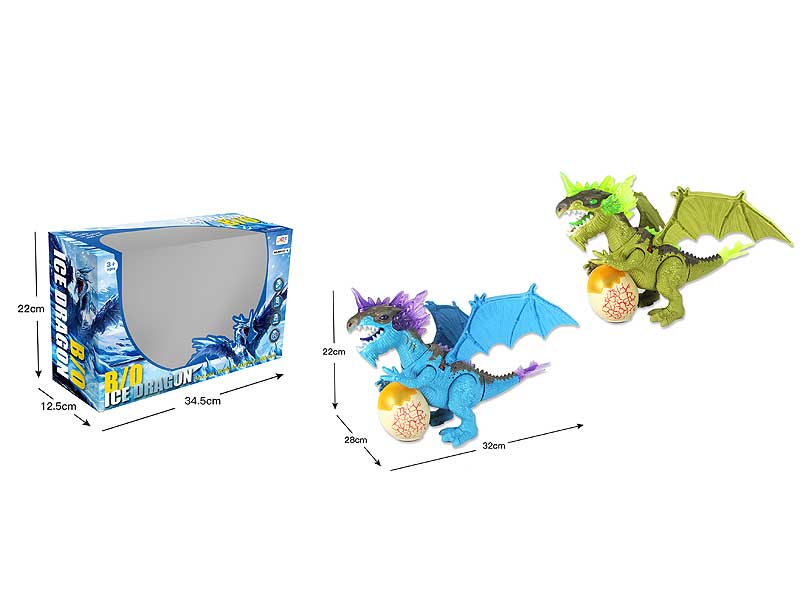 B/O Ice Dragon W/L_M(2C) toys