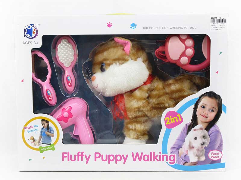 2in1 B/O Walking Cat Set W/S toys