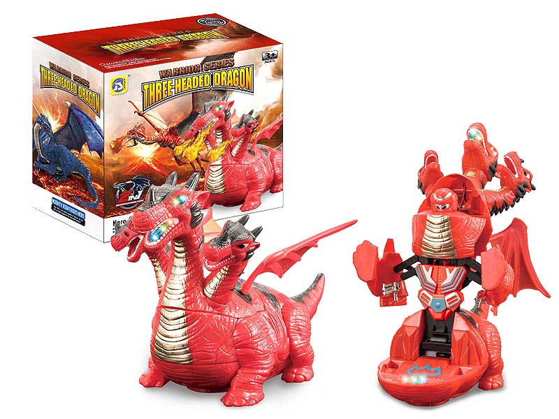 B/O universal Transforms Fiery Dragon W/L_M toys
