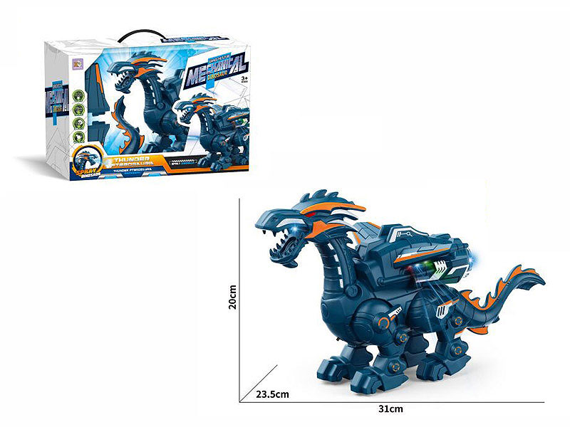 B/O Spray Dinosaur W/L_S toys