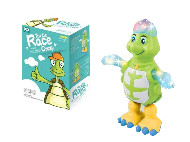 B/O Walking And Dancing Turtle W/L_M toys